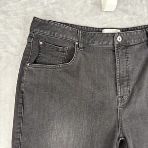 SENE Men's Jeans Straight Leg 38x29 Denim Dark Gray Charcoal Wash Classic Casual